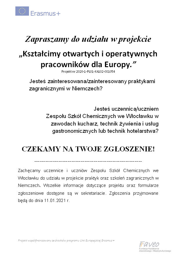 Jesteś zainteresowana/zainteresowany praktykami zagranicznymi w Niemczech?