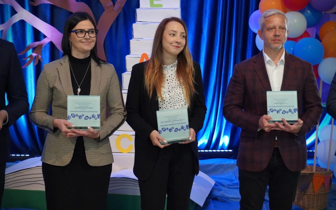 Firma Run Chłodnia Sp. z o.o. z tytułem Ambasadora Kształcenia Zawodowego