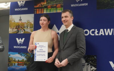 Aneta Orzechowska stypendystką Prezydenta Miasta Włocławek