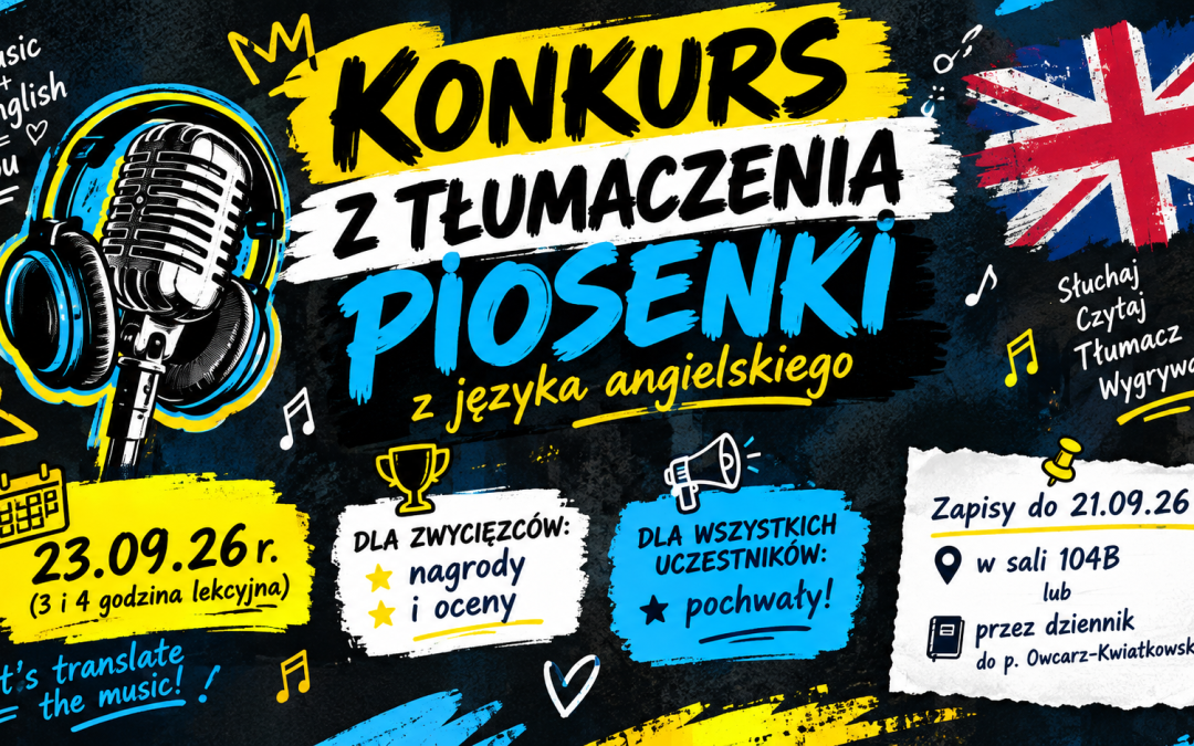 Konkurs tłumaczenia piosenki z języka angielskiego